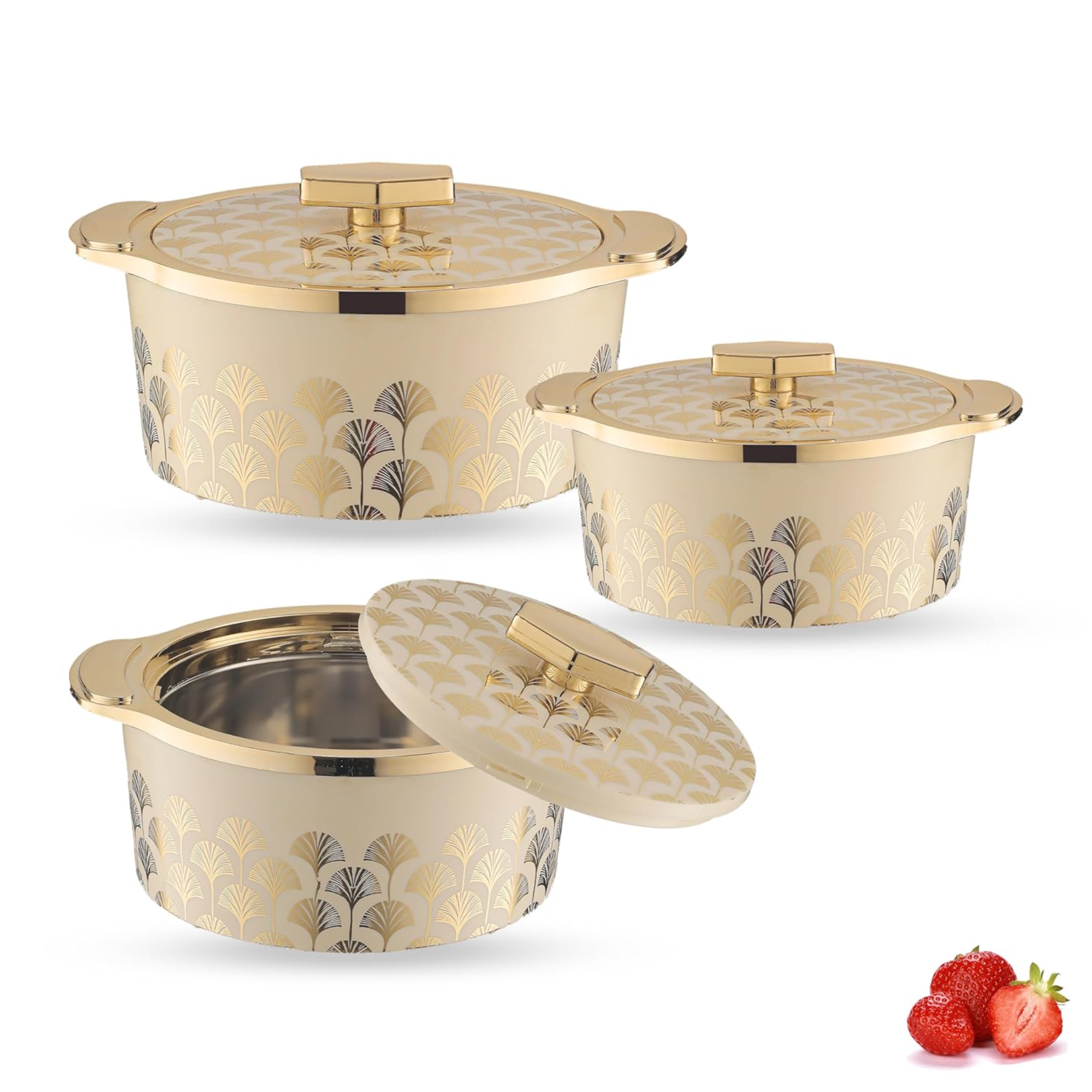 Trueware Floraa Fine Inner Steel Painted Casserole...